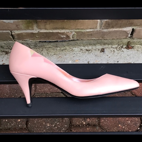 POPPIES PINK LEATHER PUMPS - Picture 4 of 4